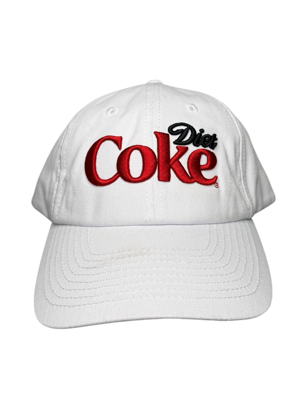 Diet Coke White and Red Baseball Hat Classic Design